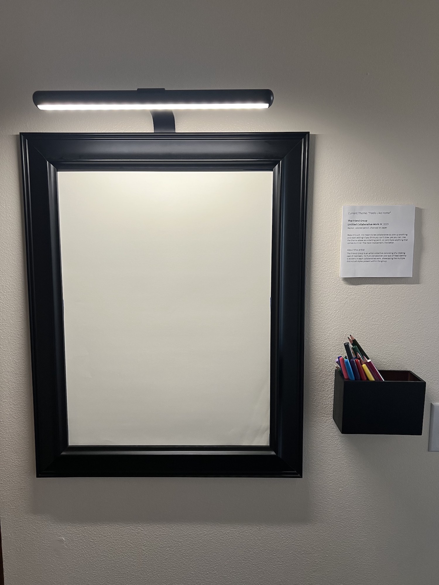 Empty frame ready for art